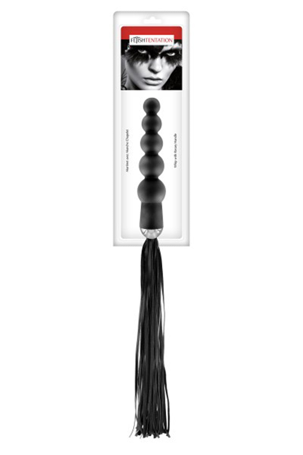 Martinet avec manche chapelet anal noir Fetish Tentation - CC570402