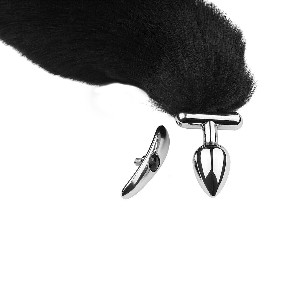 Plug interchangeable aluminium avec queue noire articulée - RY-130-S+MPJ-009