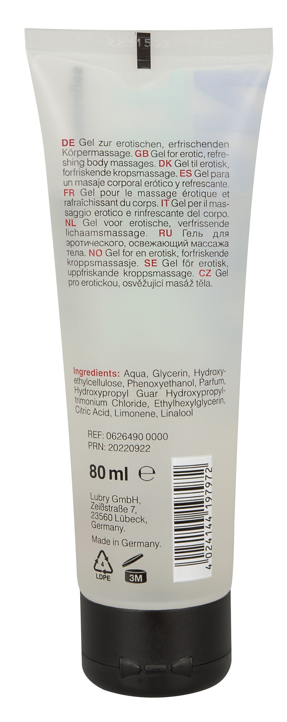 Gel de massage effet rafraichissant - R626409