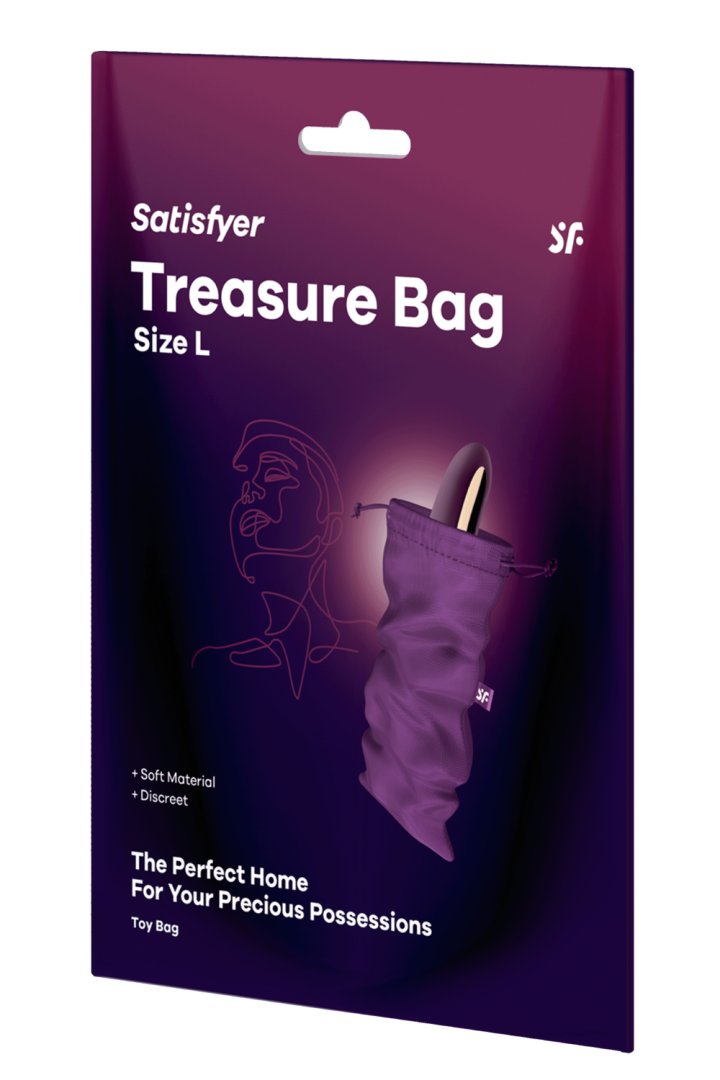 Sac de rangement sextoys violet taille L Treasure Bag Satisfyer - CC597849