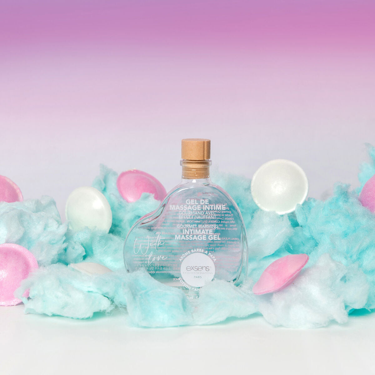 Huile de massage érotique Exsens Coton de sucre 50 ml