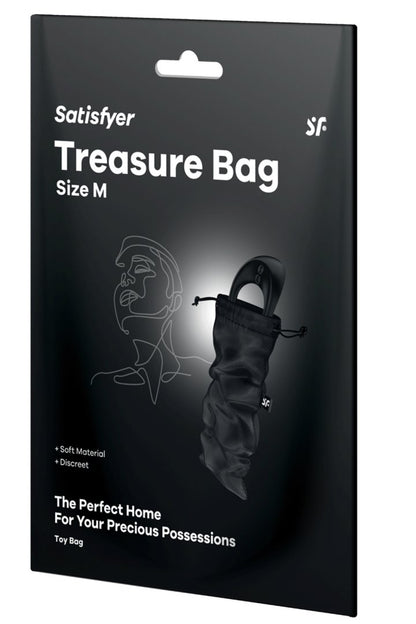 Sac de rangement sextoys noir taille M Treasure Bag Satisfyer - CC597859