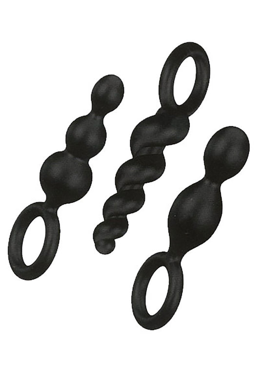 Coffret 3 plugs Satisfyer Plugs Noir - CC597159
