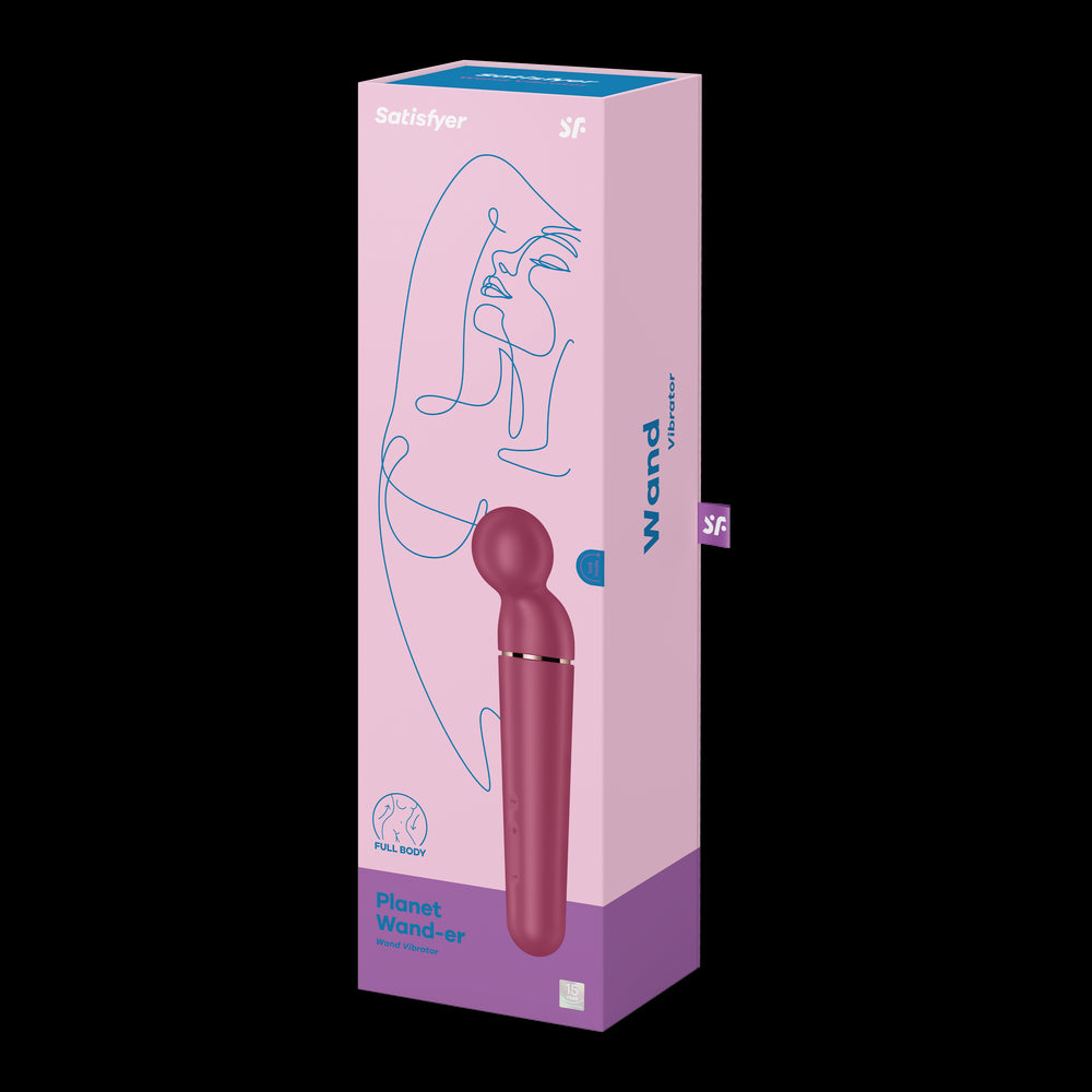 Vibromasseur wand rouge USB 60 vibrations Planet Wand-er Satisfyer - CC597844