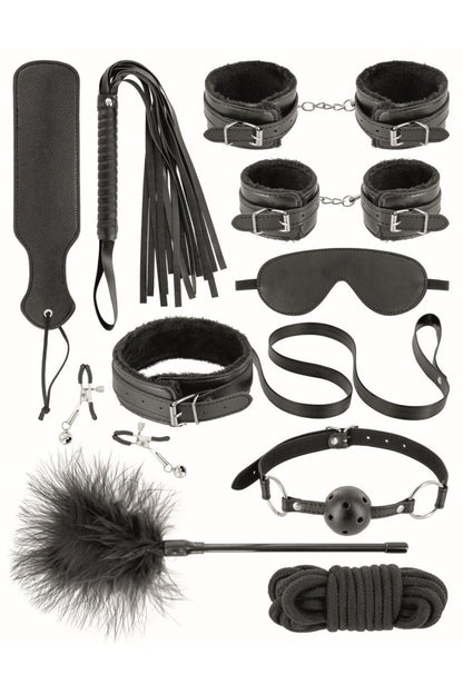 Coffret BDSM 10 produits en cuir vegan Fetish tentation - CC520182001020