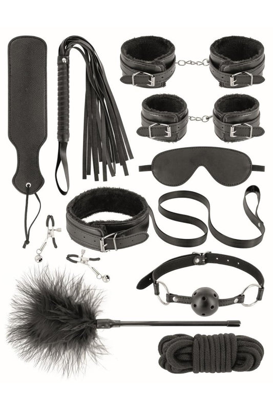 Coffret BDSM 10 produits en cuir vegan Fetish tentation - CC520182001020